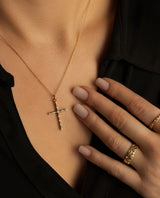 AUKSINIS PAKABUKAS SU DEIMANTAIS "DIAMOND CROSS"