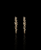 Auksiniai auskarai su deimantais "Silent Sparkle Diamond Earrings"