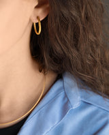 Auksiniai auskarai "Hoops"