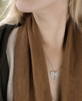 Auksinis pakabukas su deimantais "Sparnai"