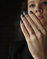 Auksinis žiedas su deimantu "Love is in the Air"