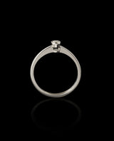 Auksinis sužadėtuvių žiedas su deimantu