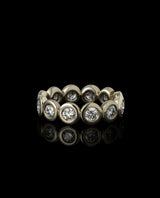 Auksinis žiedas su deimantais "Circle of Life"