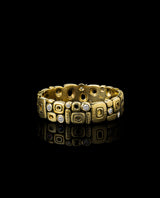 Auksinis žiedas su deimantais "Little Windows"