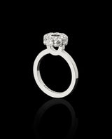 Auksinis žiedas su deimantais "Pavé"