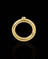 Auksinis žiedas su deimantu "Dikis"