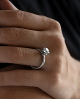 Auksinis sužadėtuvių žiedas su deimantu "The One"