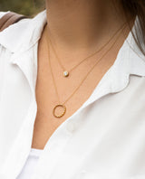 Auksinis žiedas-pakabukas "Each&Other"