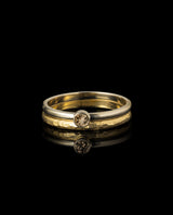 Auksinių žiedų rinkinys su deimantais "Saldainiukai"