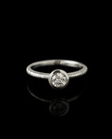 Auksinis žiedas su deimantu "She's the One"