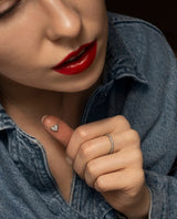 Auksinis pakabukas su deimantais "Deimantinė širdis"