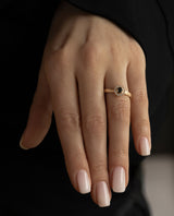 Auksinis žiedas su deimantais "Shining Sun"