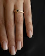 Auksinis žiedas su deimantais "Shining Sun"