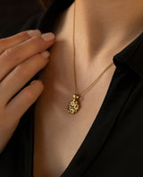 Auksinis pakabukas su deimantais "Little Windows"