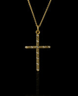AUKSINIS PAKABUKAS SU DEIMANTAIS "DIAMOND CROSS"