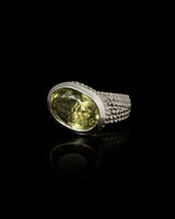 Sidabrinis žiedas su citrinito kvarcu