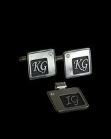 Sidabrinės sąsagos ir pakabukas su cirkoniu