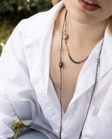 Sidabrinis kaklo papuošalas su auksu "Double Length Necklace"