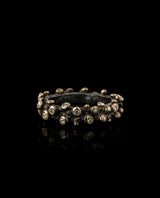 Sidabrinis žiedas su auksu ir deimantais "Dark Gleam Diamond Ring"