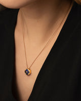 Auksinis pakabukas su emale ir deimantais