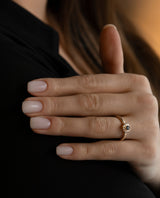 Auksinis žiedas su deimantais "Shining Sun"