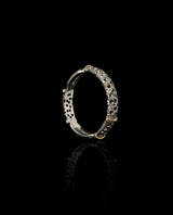 Sidabrinis žiedas su auksu