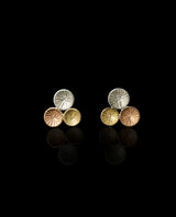 SIDABRINIAI AUSKARAI SU AUKSU "PIENIŲ PUMPURAI"