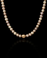 Kaklo papuošalas su perlais ir auksu "Auksinis perlas"