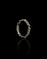 Sidabrinis žiedas su auksu