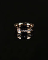 Auksinis žiedas su deimantais "Classical music"