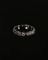 Auksinis žiedas su deimantu "Sniegė"