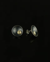 Sidabriniai paauksuoti auskarai "Susitikimas"