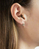 Auksiniai auskarai su deimantais "Blue Desert"