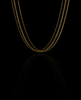 Auksinis kaklo papuošalas "Trio"