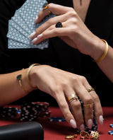 Auksinis žiedas su kvarco drūza "Rock&Roll"