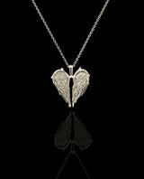 Auksinis pakabukas su deimantu "Sparnai"