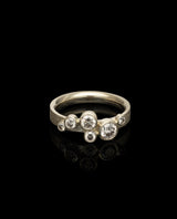 Auksinis žiedas su šampaniniais deimantais "Special"