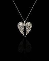 Auksinis pakabukas su deimantais "Sparnai"