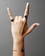 Auksinis žiedas su kvarco drūza "Rock&Roll"