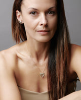 Auksinis pakabukas su deimantais "Sparnai"