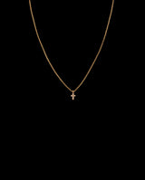 Auksinis pakabukas su deimantais "Kryžiukas"