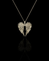 Auksinis pakabukas su deimantais "Sparnai"