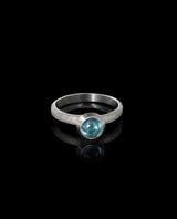 Sidabrinis žiedas su topazu "Dangaus topazo uoga"