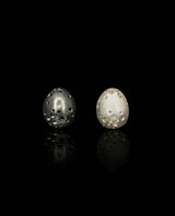 Sidabriniai auskarai "Black and White Studs"