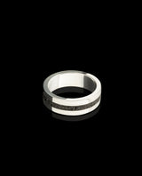 Sidabrinis žiedas su lavos akmenimi