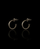 Sidabriniai auskarai su auksu ir safyrais "Akytės"