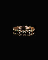 Auksinis žiedas su juodais deimantais "Each&Other"