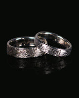 Šampaninio aukso vestuviniai žiedai su deimantais "Together"