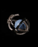 Auksinis pakabukas su mėlynais deimantais "Šitų plikų"