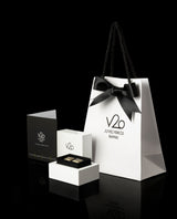 Sidabrinės sąsagos su inicialais "Vintage"